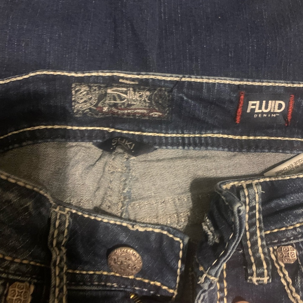 Women’s silver jeans